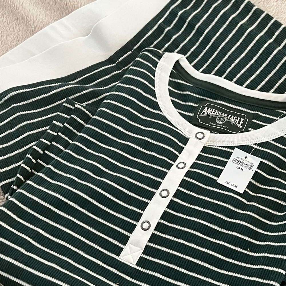American Eagle, girls size M, striped pajamas, NWT